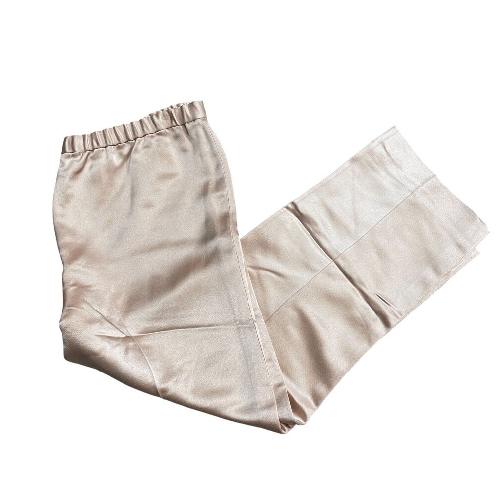 Lourdes Chaves Small / Medium Light Gold Shimmer Zipper Close Dress Pants‎